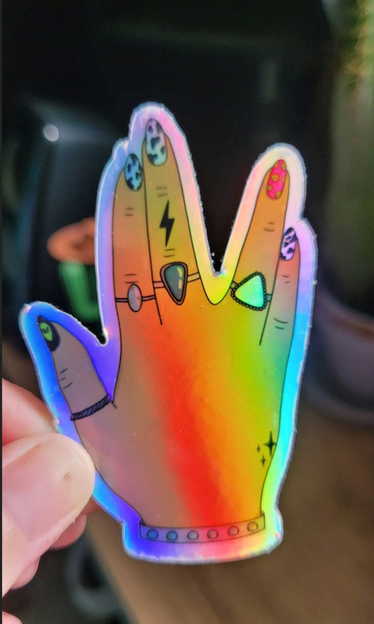 Holo Hand Sticker
