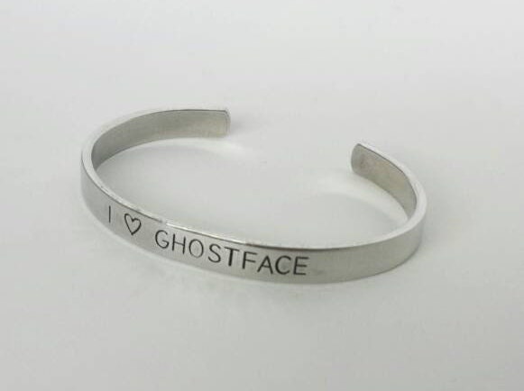 I 🖤 Ghostface Cuff Bracelet
