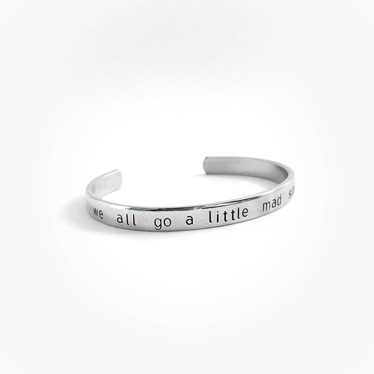 Scream/Psycho Quote Cuff Bracelet