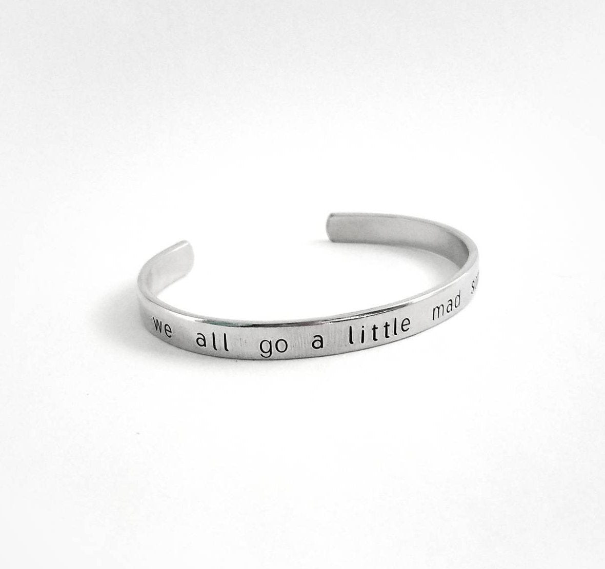 Scream/Psycho Quote Cuff Bracelet