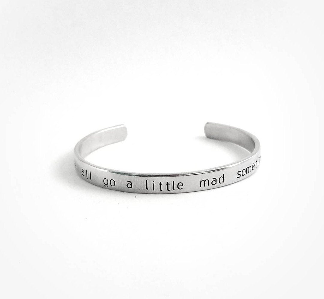 Scream/Psycho Quote Cuff Bracelet