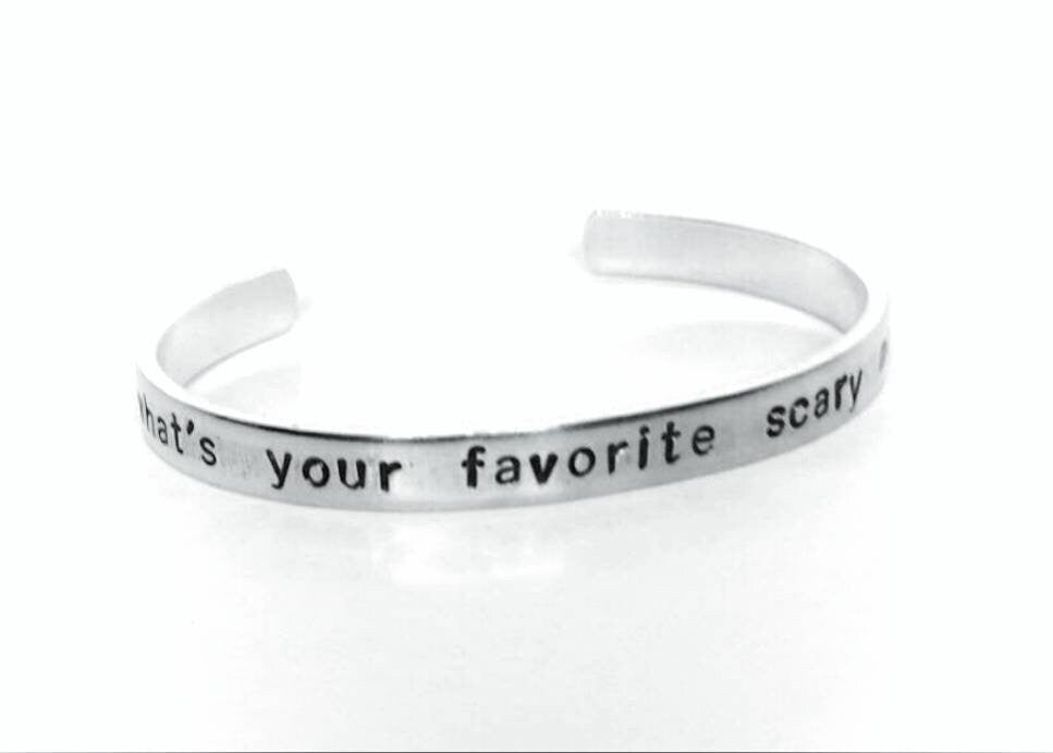 What's your favorite scary movie? Scream Cuff Bracelet