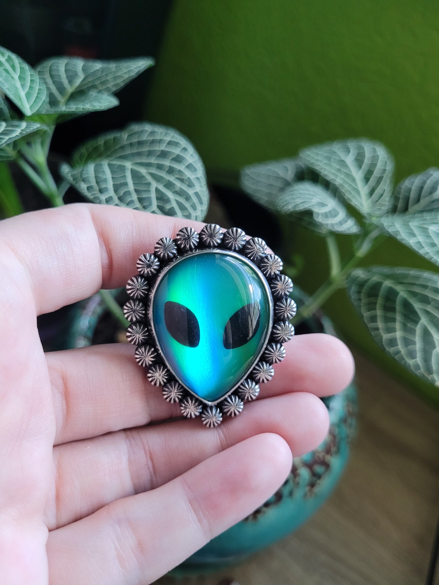Alien Head Ring size 8.75