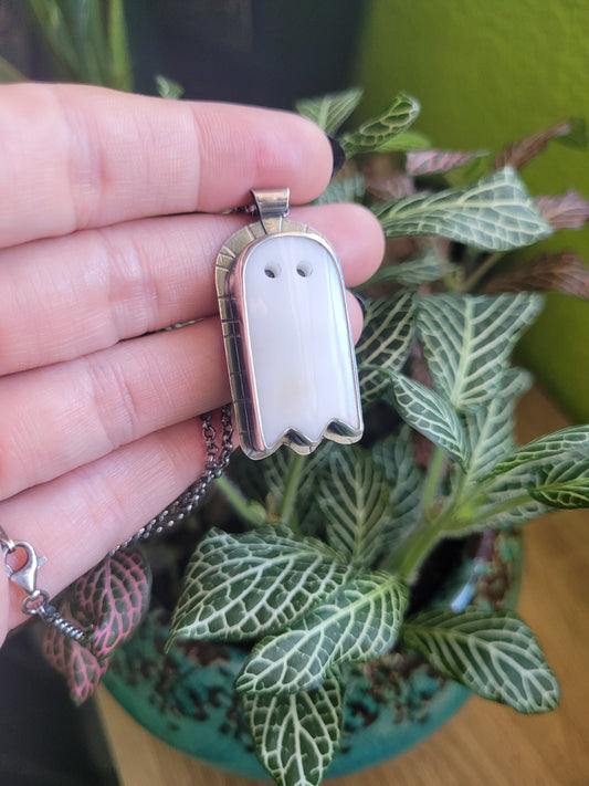 Howlite Ghost Necklace