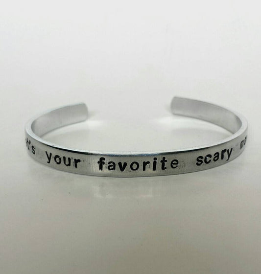 What's your favorite scary movie? Scream Cuff Bracelet