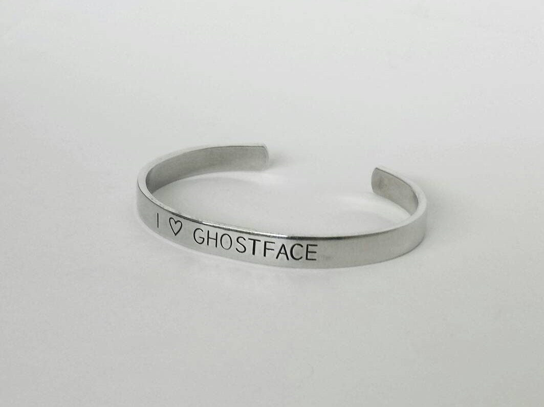 I 🖤 Ghostface Cuff Bracelet