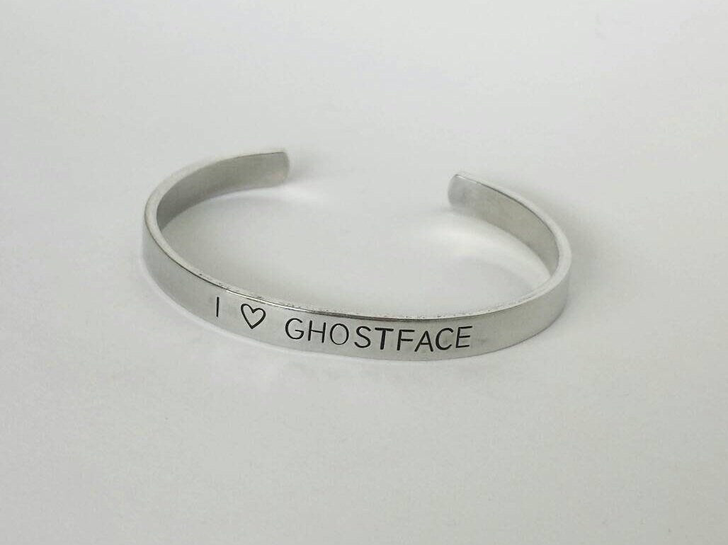 I 🖤 Ghostface Cuff Bracelet