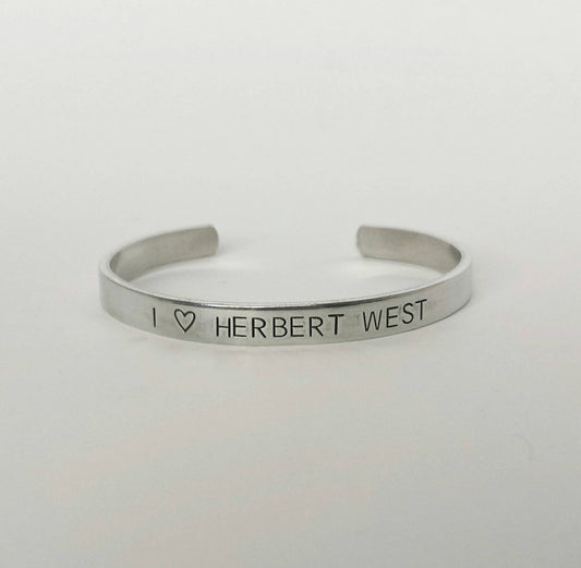 I 🖤 Herbert West Re-Animator Cuff Bracelet