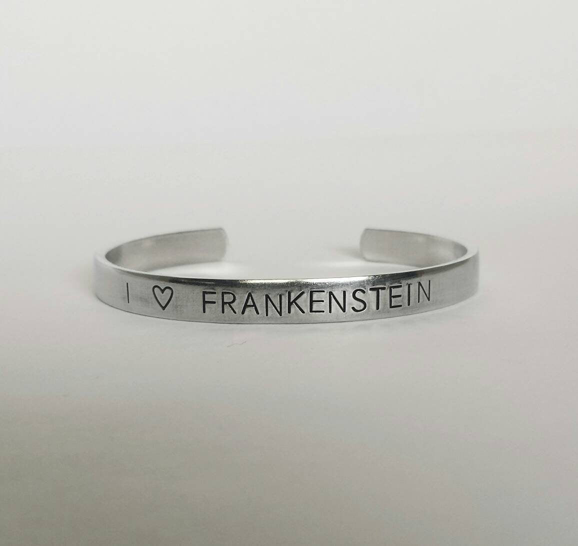 I 🖤 Frankenstein Cuff Bracelet