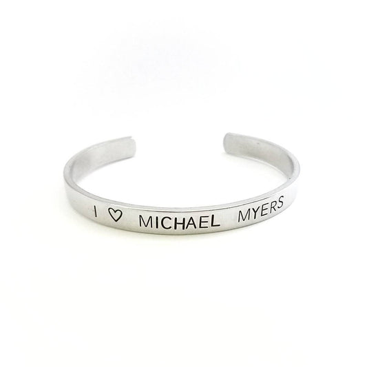 I 🖤 Michael Myers Halloween Cuff Bracelet