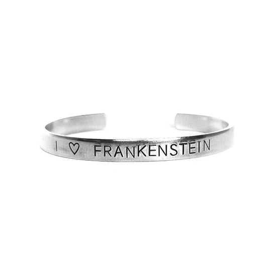 I 🖤 Frankenstein Cuff Bracelet